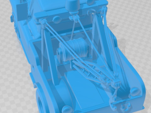 Tow Mater Cars Printable Car Modelo de Impressão 3D