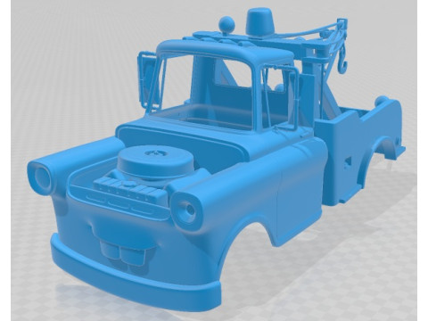 Tow Mater Cars Printable Body Car 3D Baskı Modeli