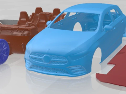 Mobil Cetak Mercedes Benz A Class 2019 Model Cetak 3D