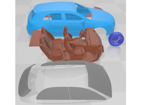 Mercedes Benz A Class 2019 Printable Car Modèles 3D en vedette