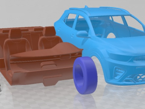 Kia Stonic GT Line 2021 Printable Car Modelo de impresión 3D