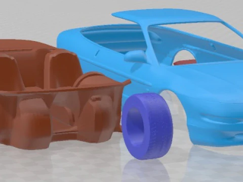 Probe GT 1995 Printable Car 3D Print Model