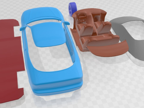 Probe GT 1995 Printable Car 3Dプリントモデル