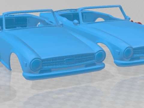 Triumph TR6 1968 Printable Car Modèles 3D en vedette