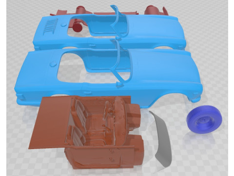 Triumph TR6 1968 Printable Car Modèles 3D en vedette