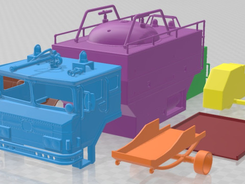 Yankee Walter PLF 6000 Dry Powder Truck 1972 Printable 3D Baskı Modeli