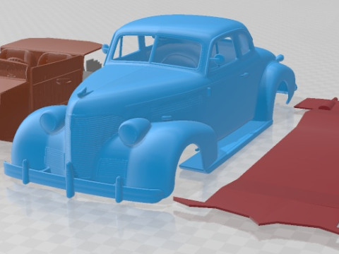 Chevrolet Coupe 1939 Printable Car 3D Baskı Modeli