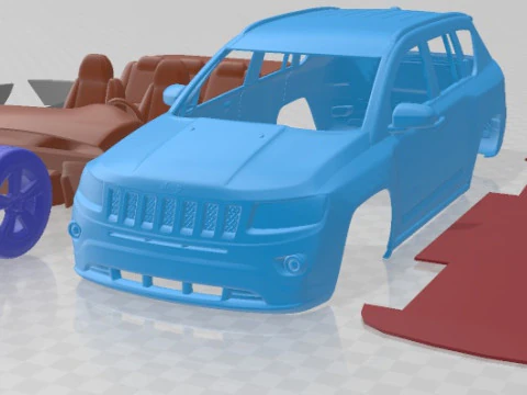 Jeep Compass 2011 Druckbares Auto 3D Druckmodell