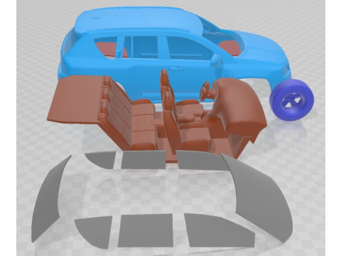 Jeep Compass 2011 Printable Car 3D Print Model