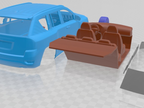 Jeep Compass 2011 Printable Car 3D Print Model
