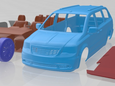 Chrysler Town And Country 2011 Printable Car 3D प्रिंट मॉडल