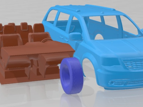 Chrysler Town And Country 2011 Printable Car 3D Принт Модель
