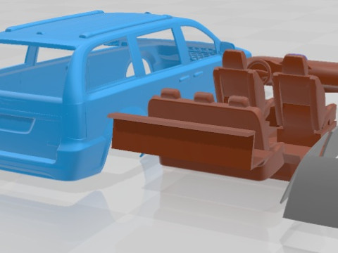 Chrysler Town And Country 2011 Printable Car 3D Принт Модель