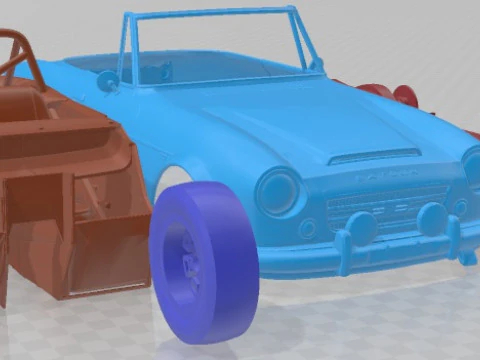Carro imprim&iacute;vel Datsun 2000 Sports 1968 Modelo de Impressão 3D