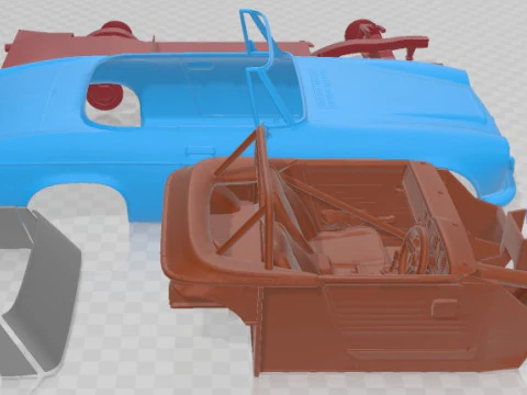 Carro imprim&iacute;vel Datsun 2000 Sports 1968 Modelo de Impressão 3D