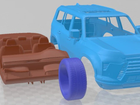 Lexus GX 2024 Printable Car 3D Print Model