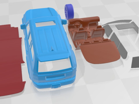 Lexus GX 2024 Printable Car 3D Принт Модель