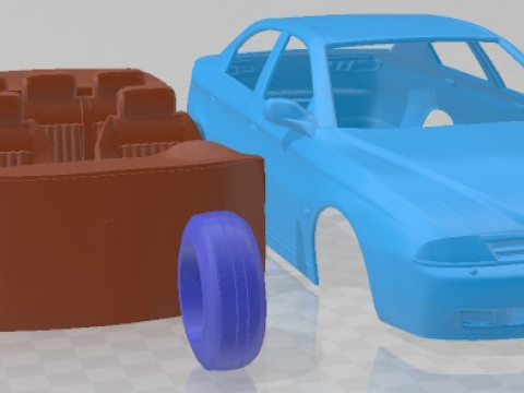 Alfa Romeo 166 1998 Printable Car Modèles 3D en vedette