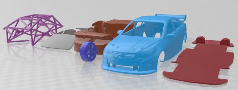 Holden Commodore VF 2013 Printable Car 3D 프린트 모델 .c4d .max .obj .3ds .fbx .stl .blend 