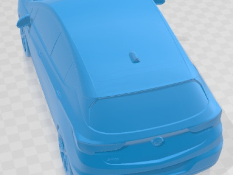Opel Astra 2020 Printable Car 3D Baskı Modeli