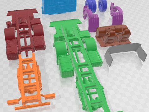 Iveco X-Way 2020 Printable Truck 3D Baskı Modeli