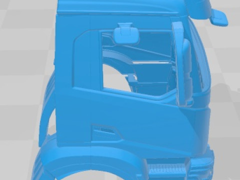 Iveco X-Way 2020 Printable Body Cabin Truck 3D Print Model