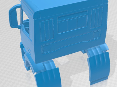 Iveco X-Way 2020 Printable Body Cabin Truck 3D Print Model