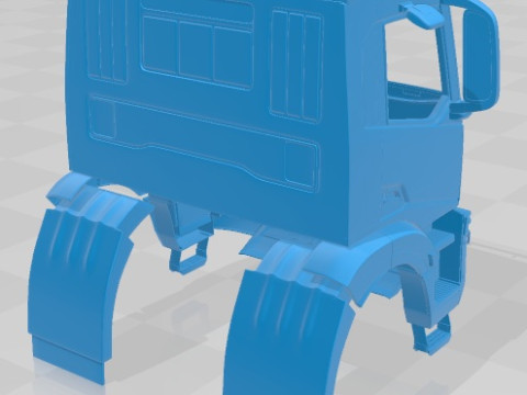 Iveco X-Way 2020 Printable Body Cabin Truck 3D Print Model