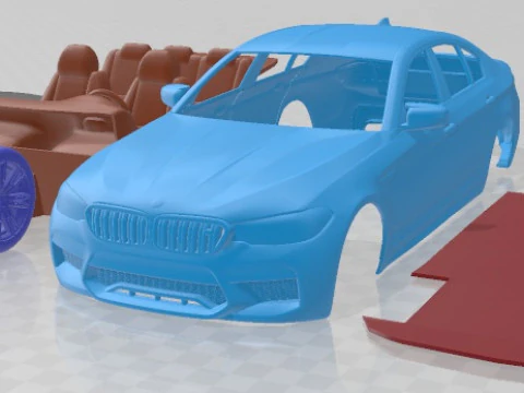 M5 2018 Printable Car 3D Print Model