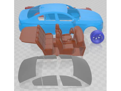 M5 2018 Printable Car 3D Print Model