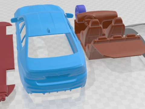M5 2018 Printable Car 3D Print Model