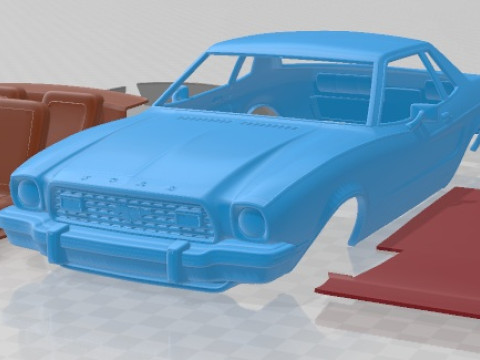 Mustang Coupe 1974 3D 프린트 모델