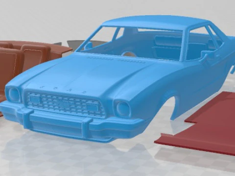Mustang Coup&eacute; 1974 Modelo de Impressão 3D