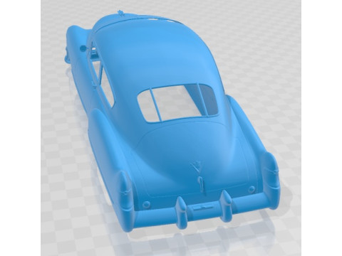 Cadillac 1949 Sedanette Series 62 Coupe Printable Body Car 3D प्रिंट मॉडल