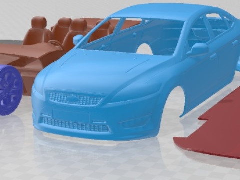 Mondeo 2008 Printable Car 3Dプリントモデル