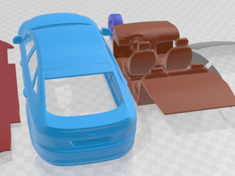 Mondeo 2008 Printable Car 3Dプリントモデル