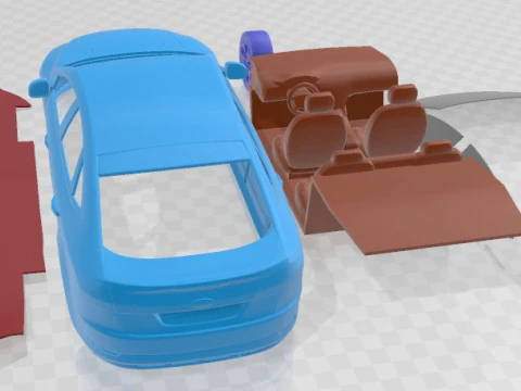 Mondeo 2008 Printable Car 3D Print Model