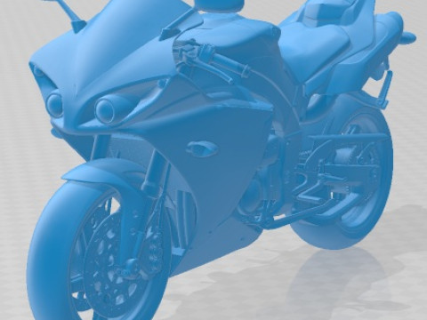 Yamaha YZF R1 2010 Printable Motorbike 3D Baskı Modeli