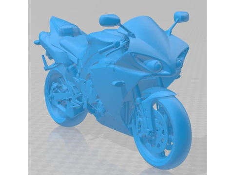 Yamaha YZF R1 2010 Printable Motorbike 3D Print Model