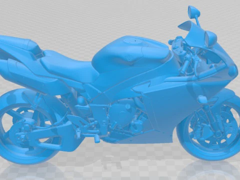 Yamaha YZF R1 2010 Printable Motorbike 3D Print Model