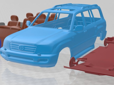 Toyota Land Cruiser J100 VX 2005 Printable Car 3D Print Model