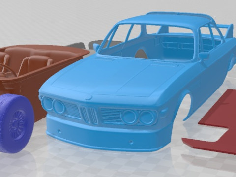 CSL 1973 Racing Printable Car 3D Print Model