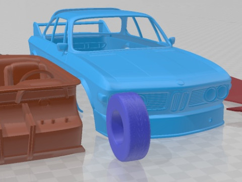 CSL 1973 Racing Printable Car 3D Baskı Modeli