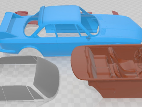 CSL 1973 Racing Printable Car 3D Baskı Modeli