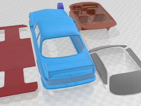 CSL 1973 Racing Printable Car 3D Baskı Modeli