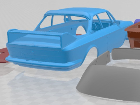 CSL 1973 Racing Printable Car 3D Baskı Modeli
