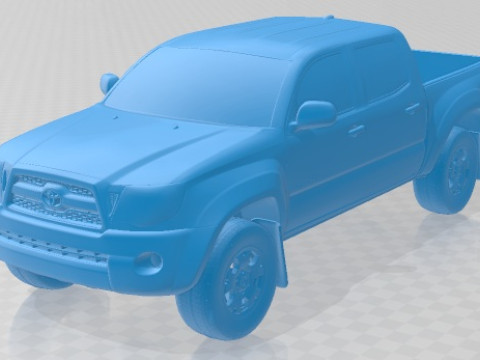 Toyota Tacoma Double Cab 2011 Printable Car 3D Print Model
