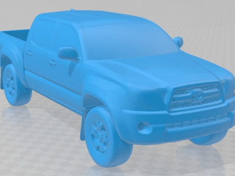 Toyota Tacoma Double Cab 2011 Printable Car 3D Print Model