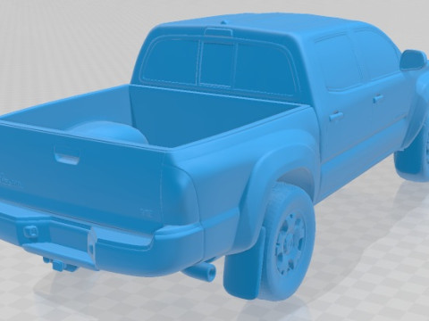 Toyota Tacoma Double Cab 2011 Printable Car 3D Print Model