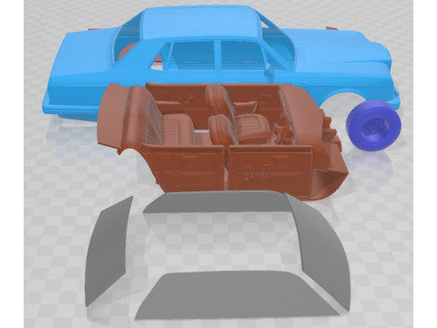 Bentley Turbo R 1988 Printable Car 3D-printmodel